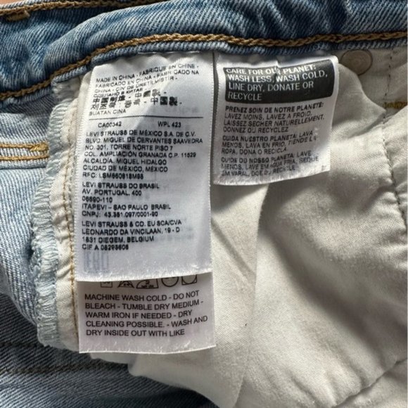 Levi's Jeans Ribcage Straight Ankle Tango Fade - Size 26 - Picture 13 of 16